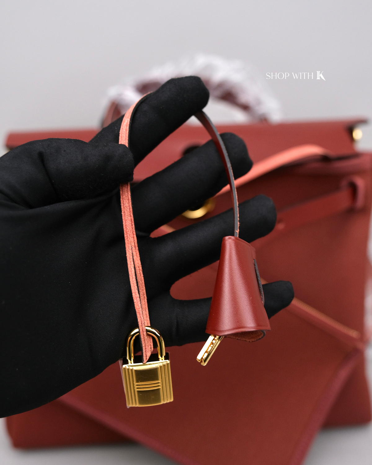 Hermes Herbag 31 Rouge H PHW