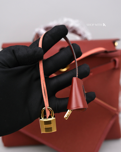 Hermes Herbag 31 Rouge H PHW