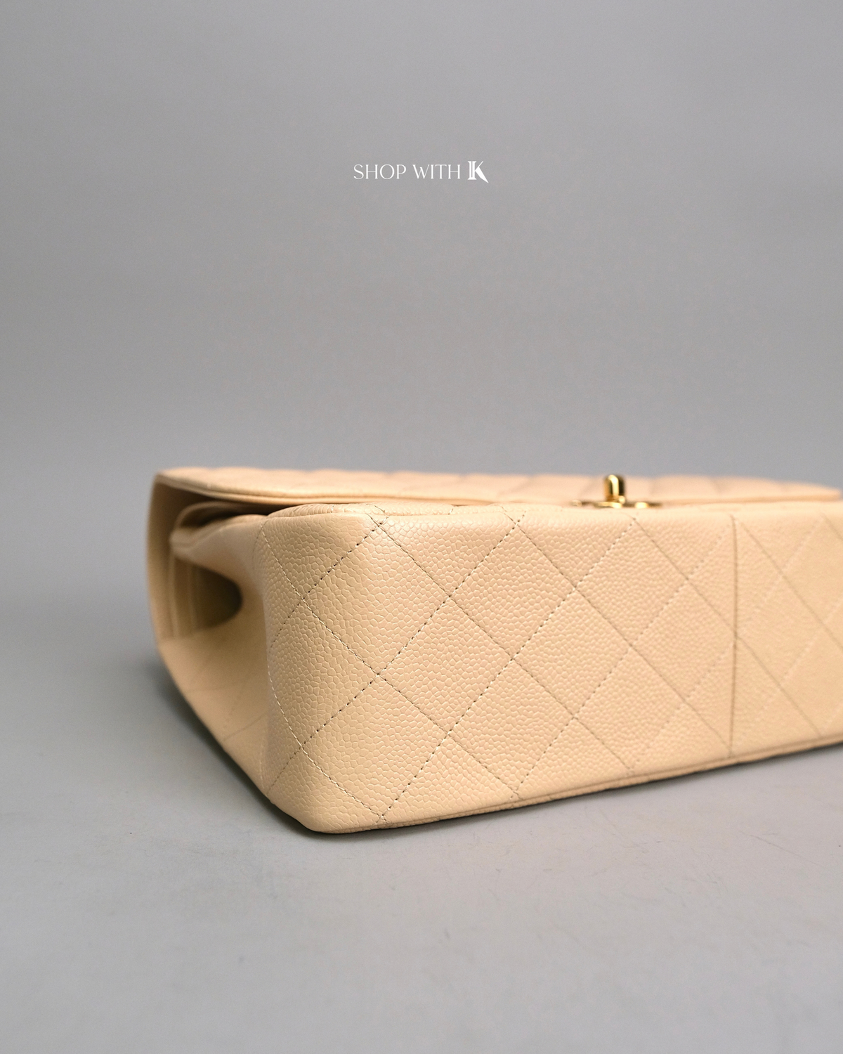 Chanel Classic Jumbo Flap Beige GHW