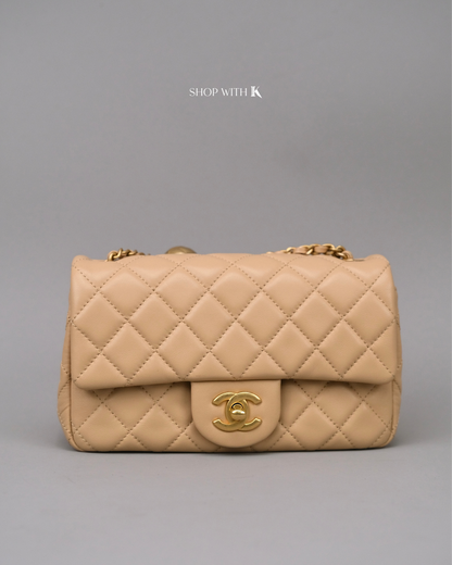 Chanel Mini Rectangle Pearl Crush Beige
