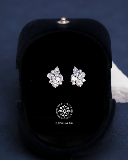 Cluster Multishape Earrings w/ GIA