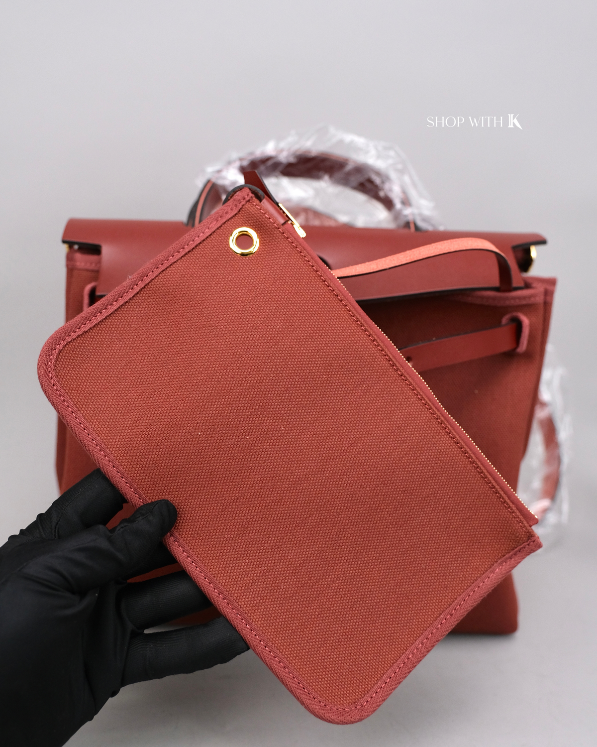 Hermes Herbag 31 Rouge H PHW