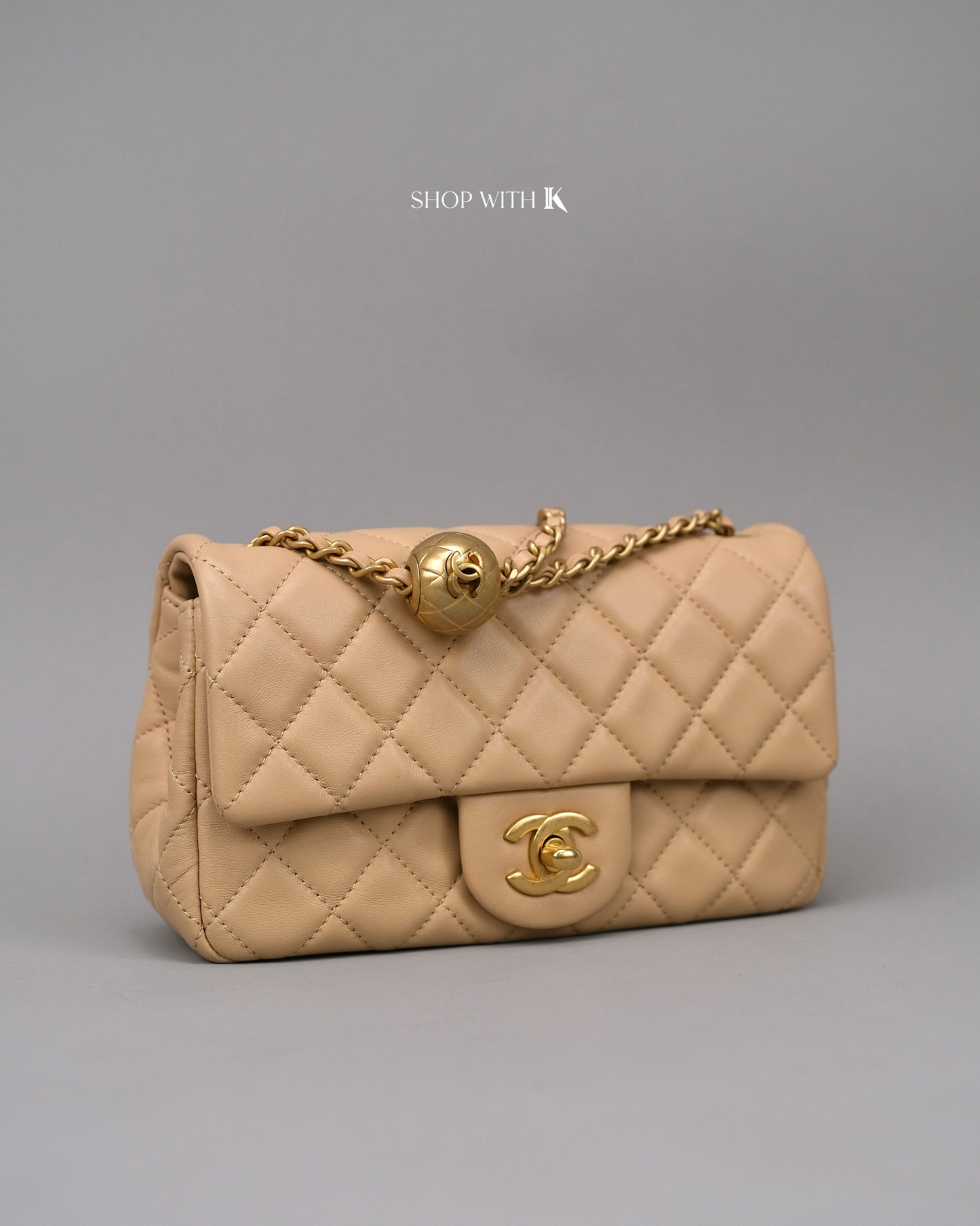 Chanel Mini Rectangle Pearl Crush Beige
