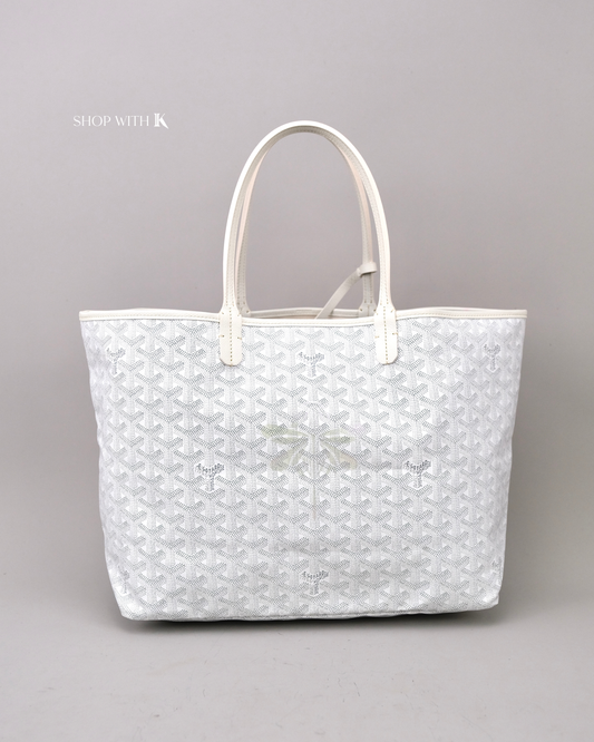 Goyard St. Louis PM White with Dragonfly Print