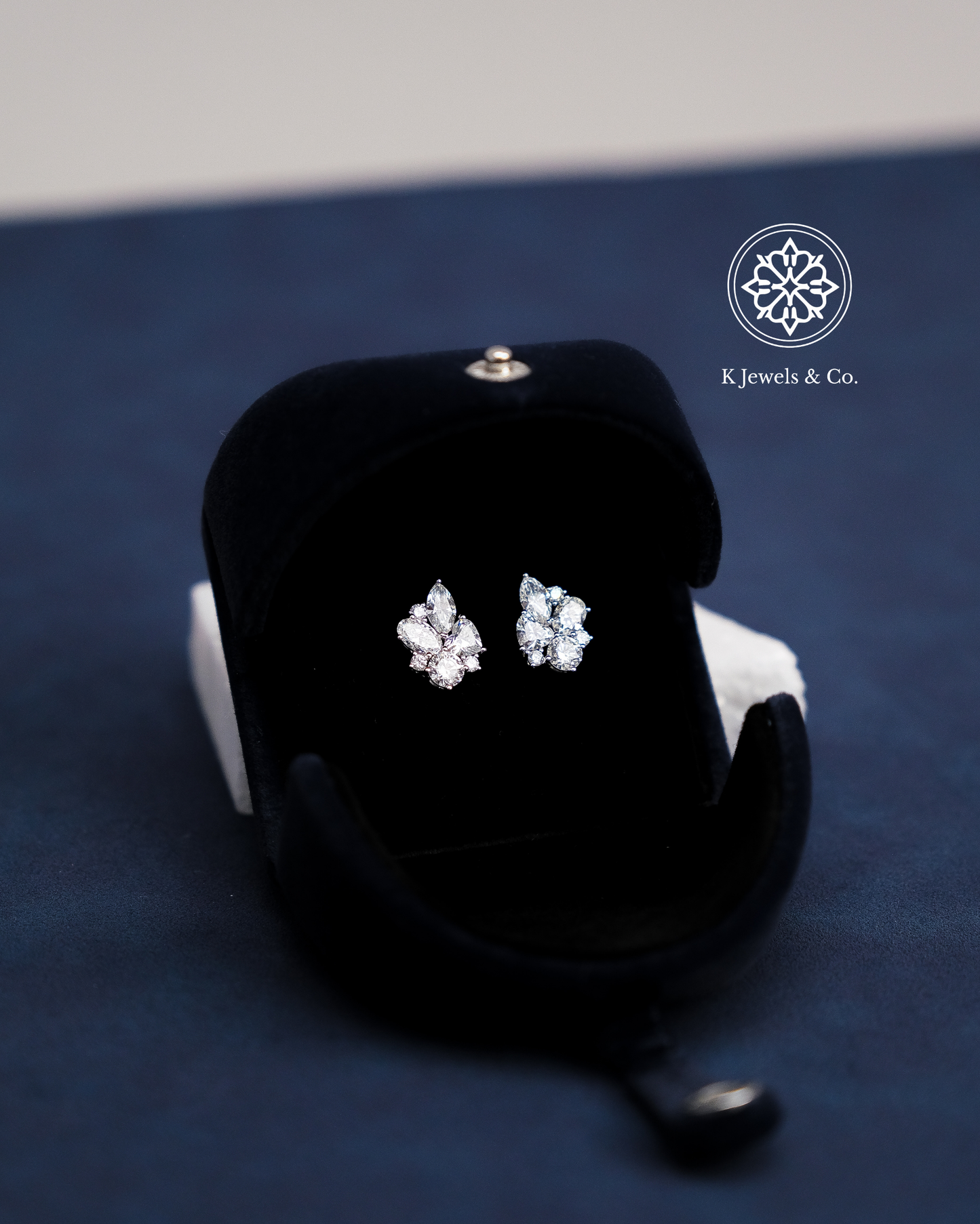 Cluster Multishape Earrings w/ GIA