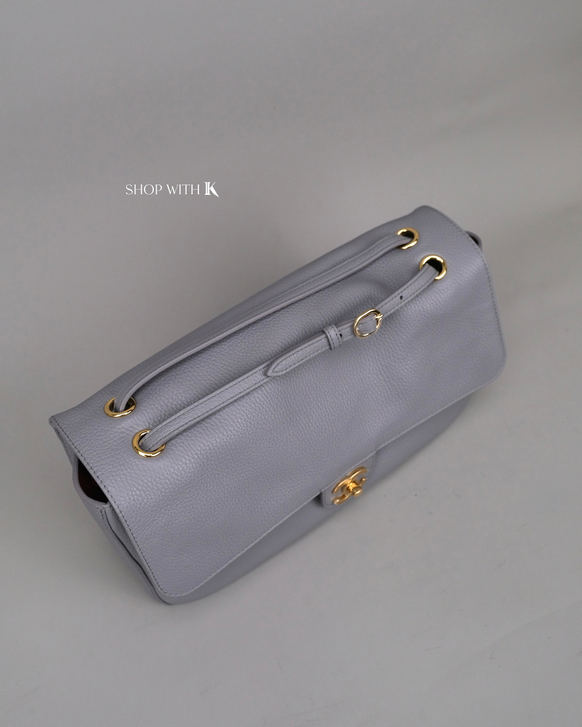 Chanel Maxi Flap Gray GHW - 32cm