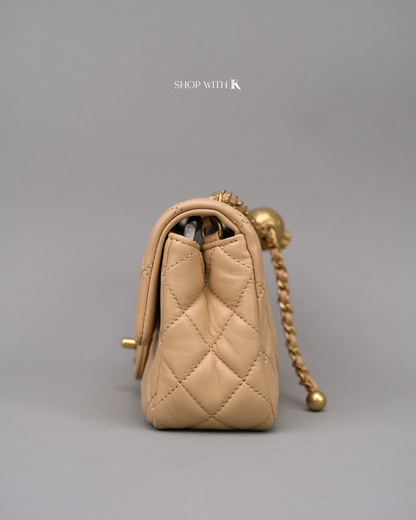 Chanel Mini Rectangle Pearl Crush Beige