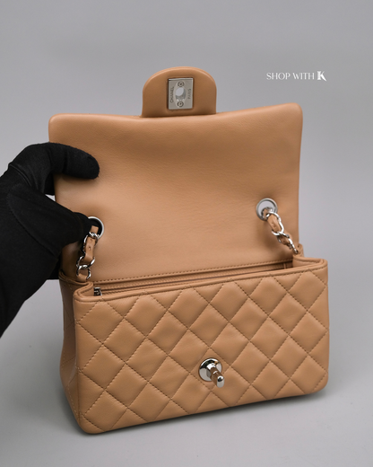 Chanel Mini Rectangle Nude SHW