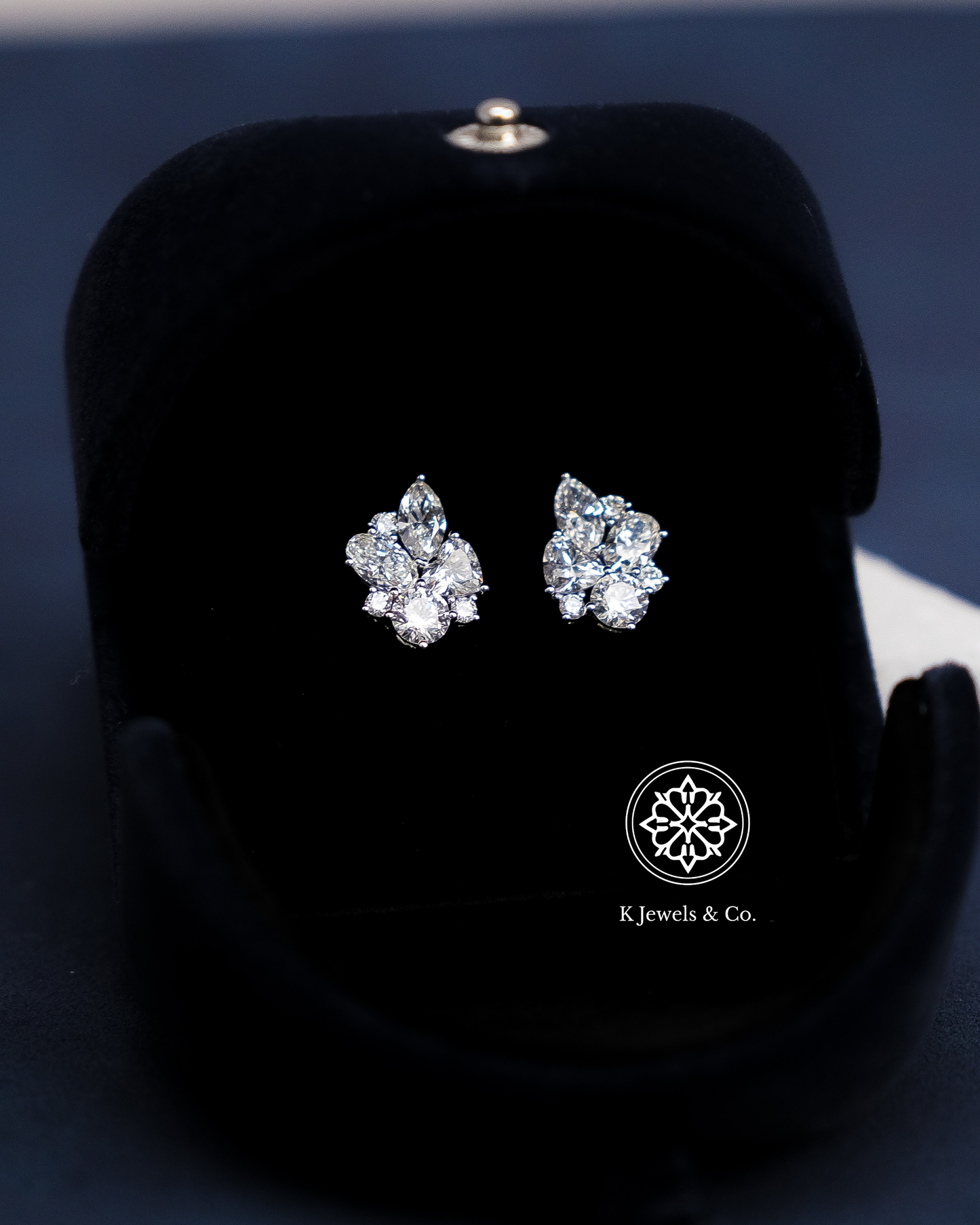 Cluster Multishape Earrings w/ GIA