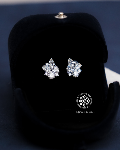 Cluster Multishape Earrings w/ GIA