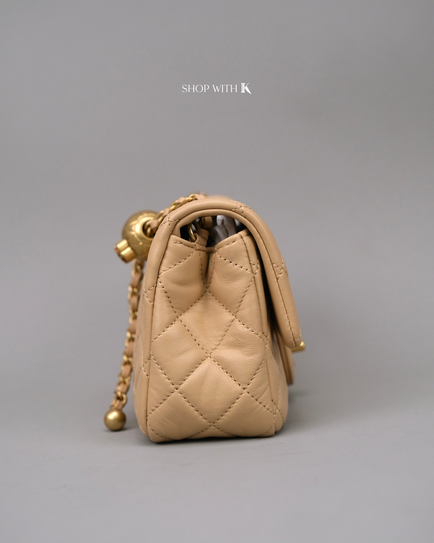 Chanel Mini Rectangle Pearl Crush Beige