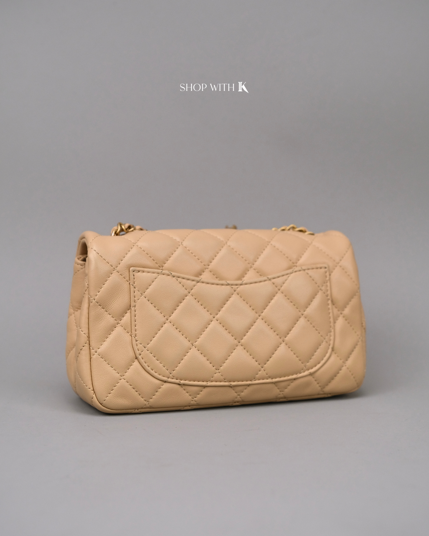 Chanel Mini Rectangle Pearl Crush Beige