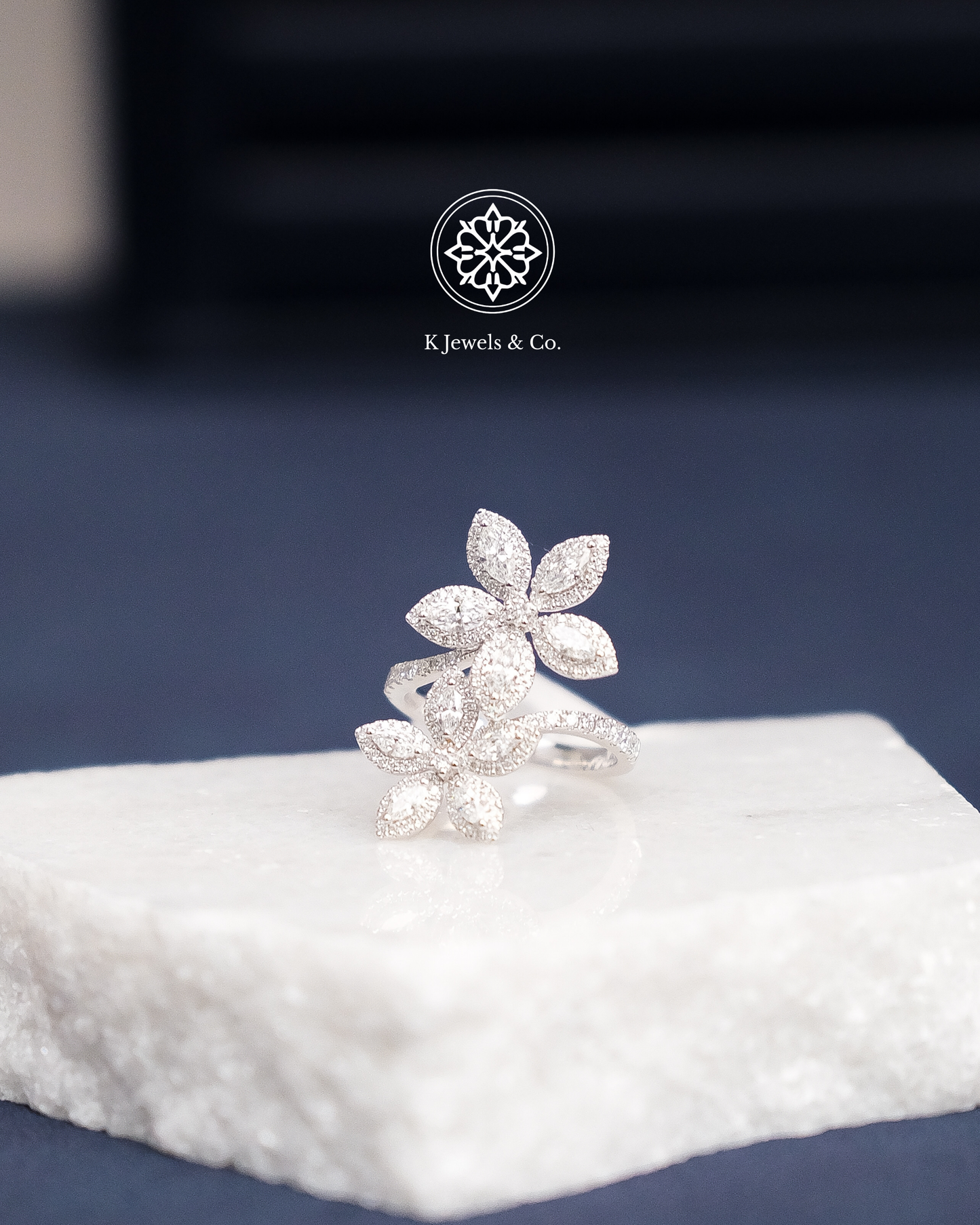 Flower Diamond Ring