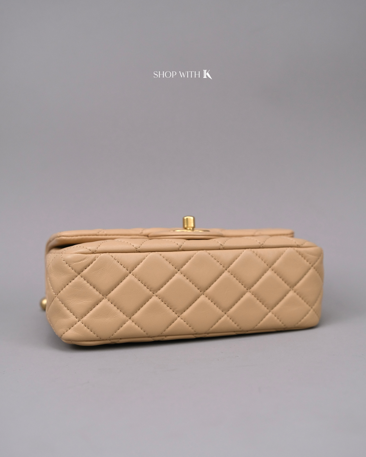 Chanel Mini Rectangle Pearl Crush Beige