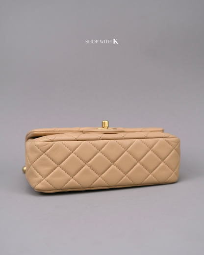 Chanel Mini Rectangle Pearl Crush Beige