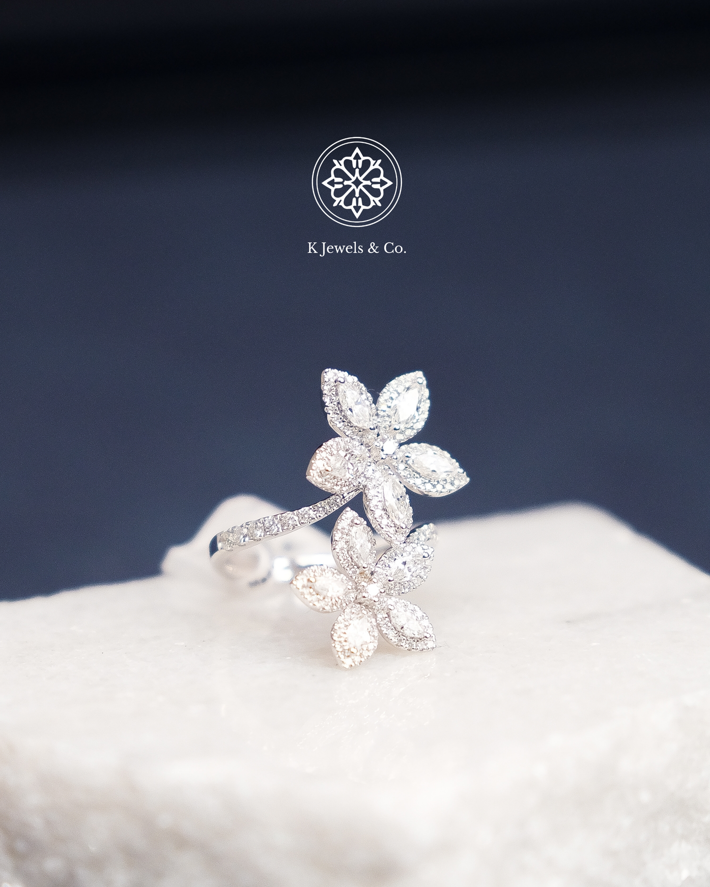 Flower Diamond Ring