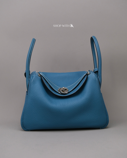 Hermes Lindy 26 Bleu Jeans PHW