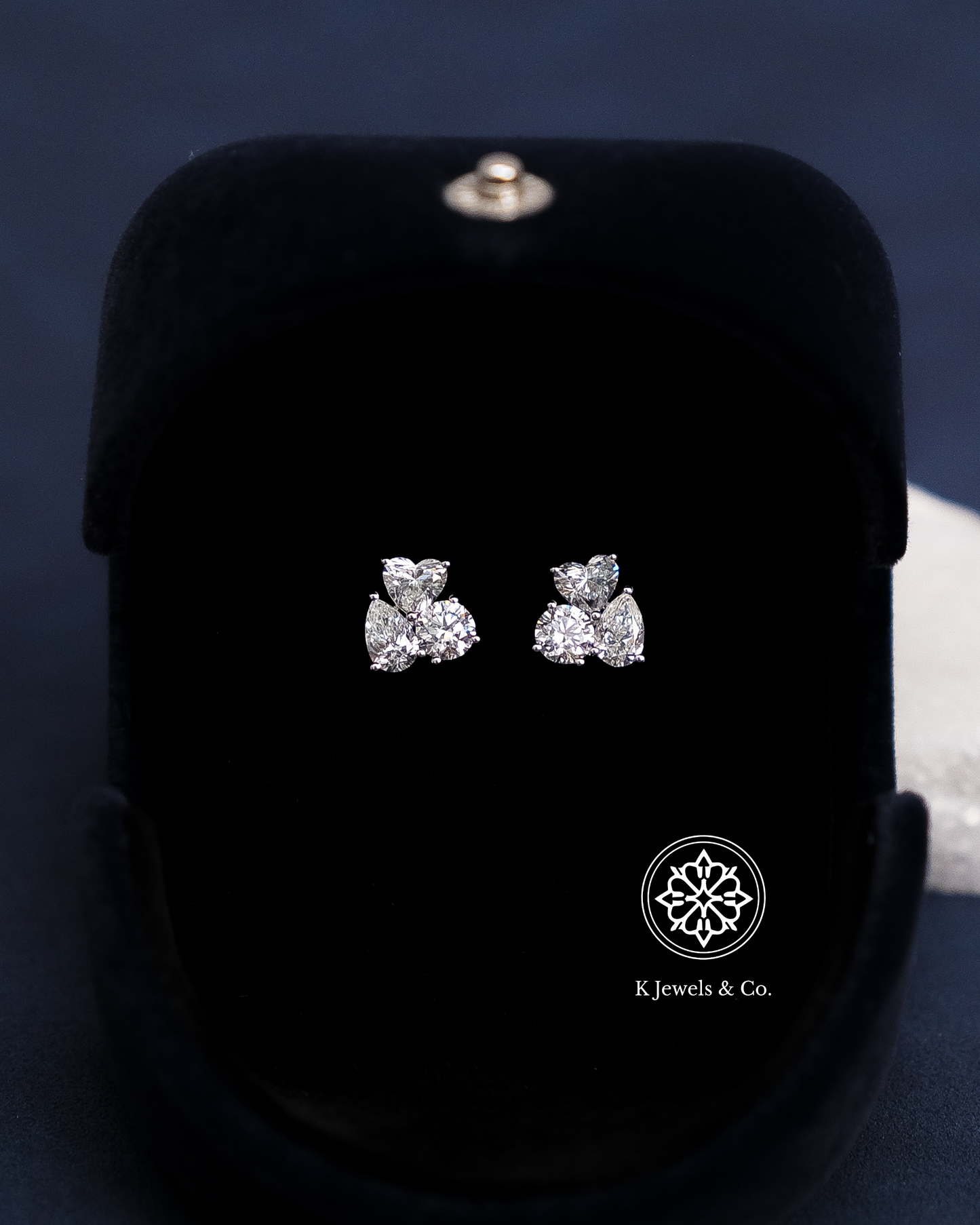 Cluster Multishape Earrings w/ GIA