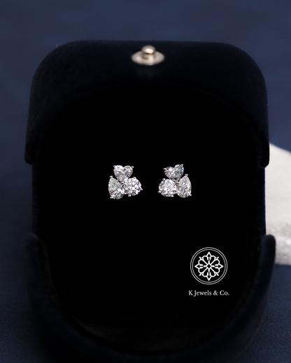Cluster Multishape Earrings w/ GIA