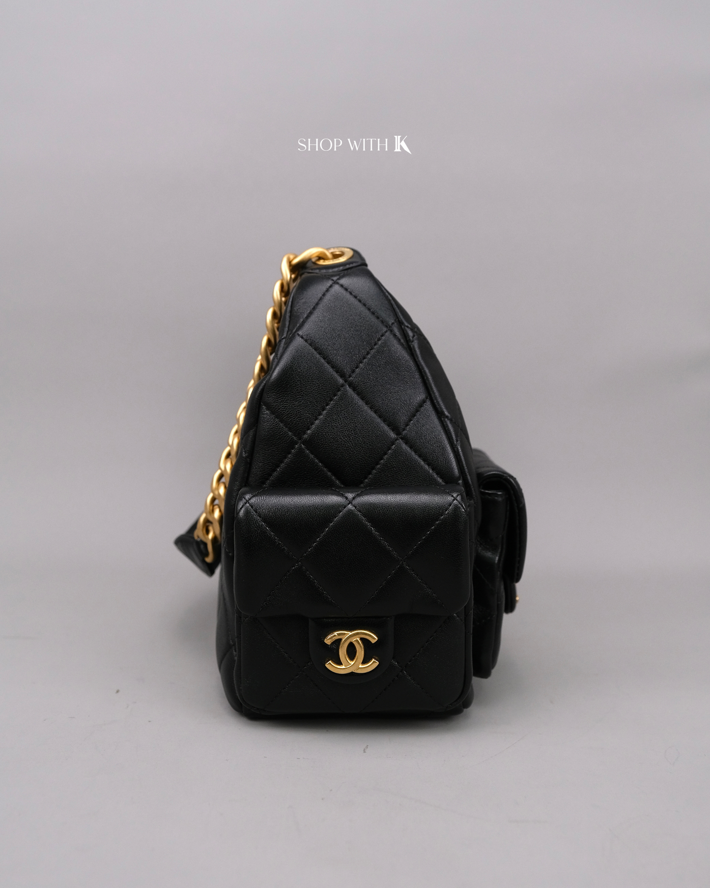 Chanel Medium Hobo Black GHW