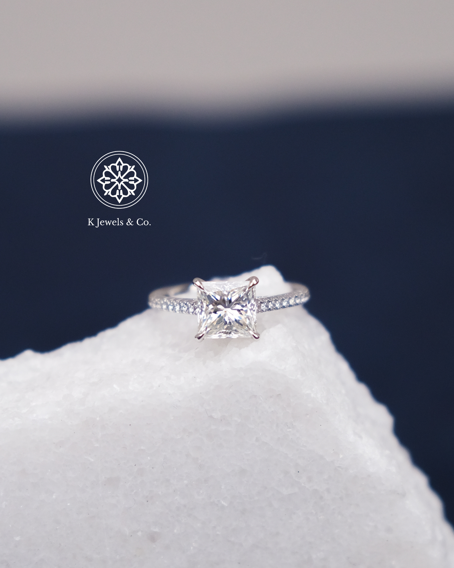 2ct Princess Cut Diamond Ring w/ GIA