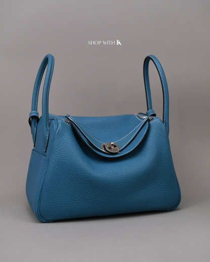 Hermes Lindy 26 Bleu Jeans PHW