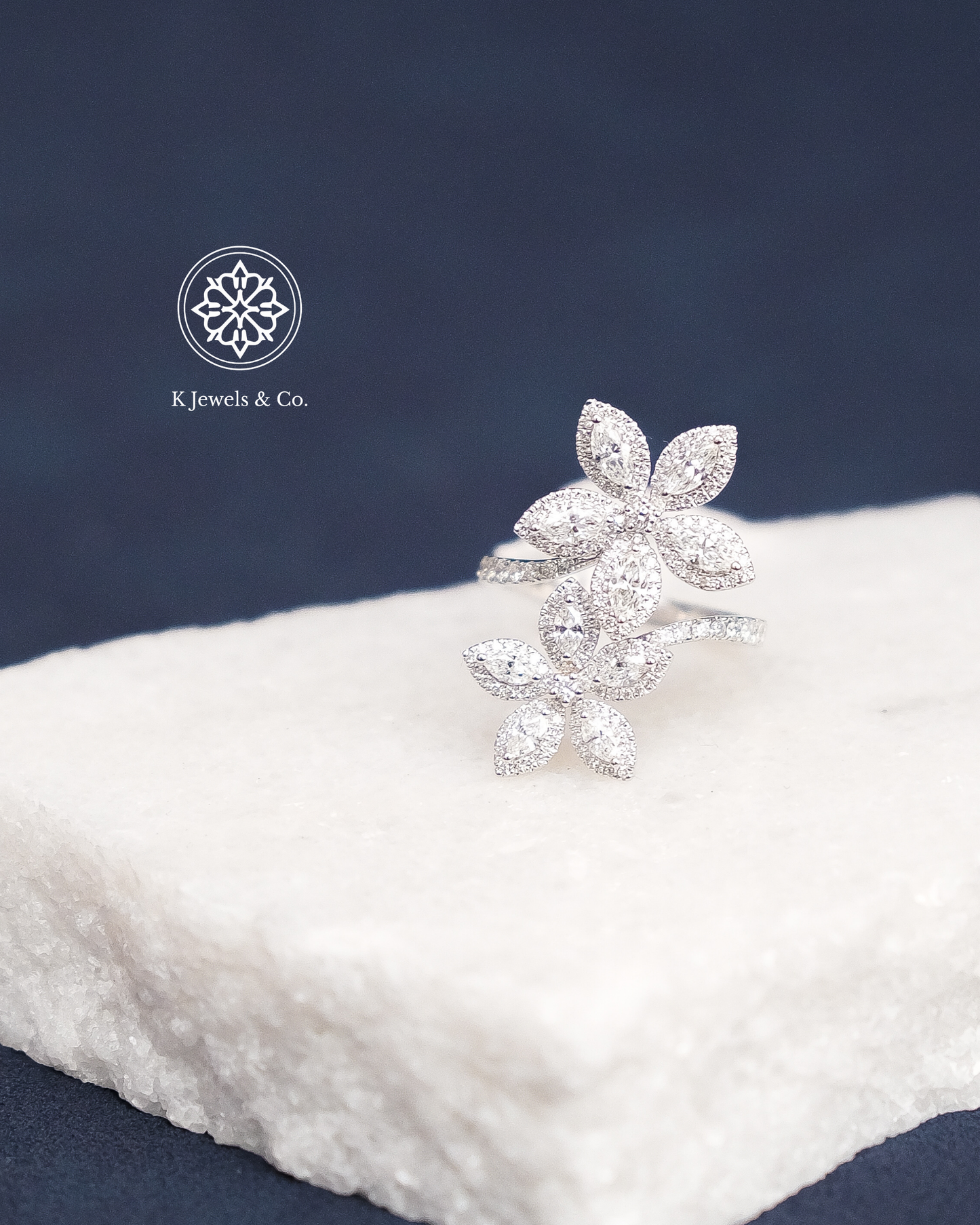 Flower Diamond Ring