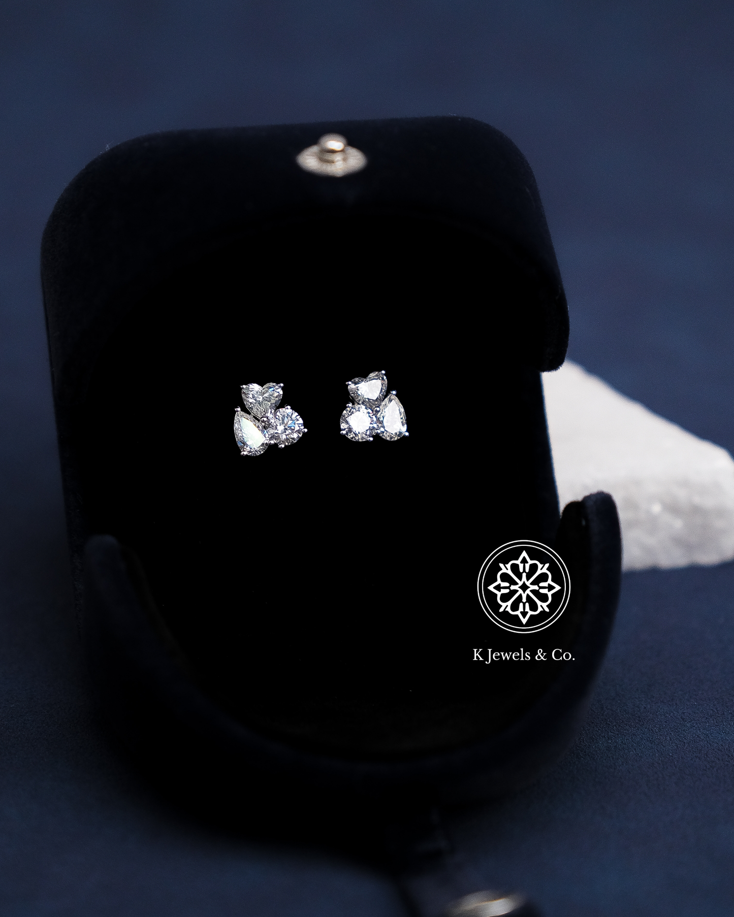 Cluster Multishape Earrings w/ GIA