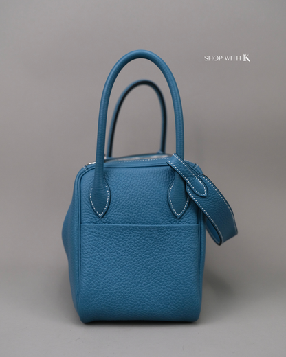 Hermes Lindy 26 Bleu Jeans PHW