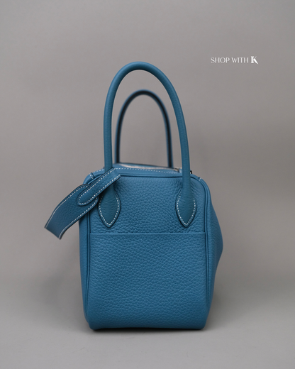 Hermes Lindy 26 Bleu Jeans PHW