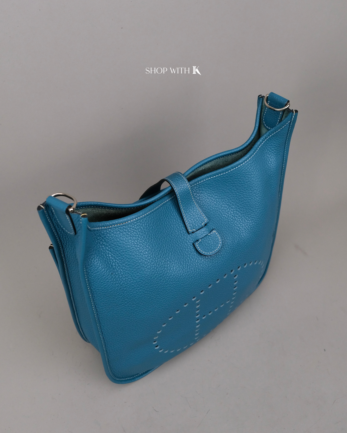 Hermes Evelyne GM Bleu Jean PHW