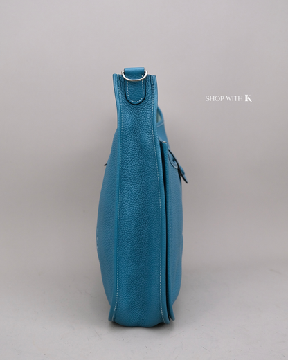 Hermes Evelyne GM Bleu Jean PHW