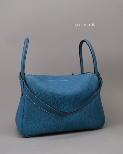 Hermes Lindy 26 Bleu Jeans PHW