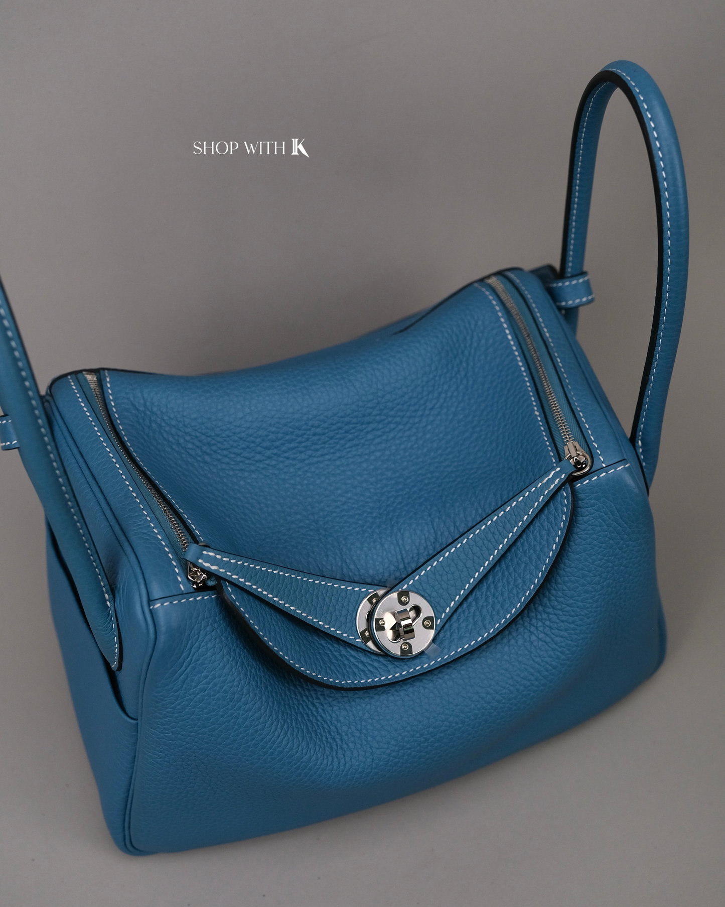 Hermes Lindy 26 Bleu Jeans PHW