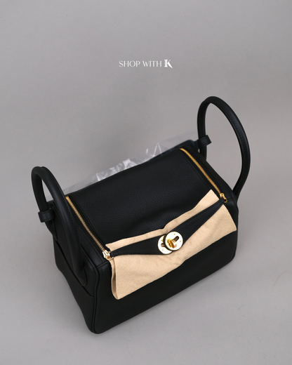 Hermes Lindy 26 Noir GHW