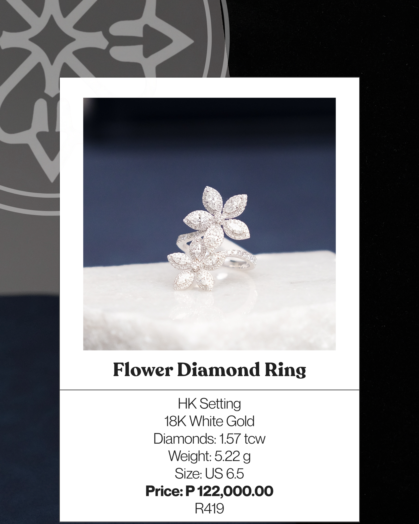 Flower Diamond Ring