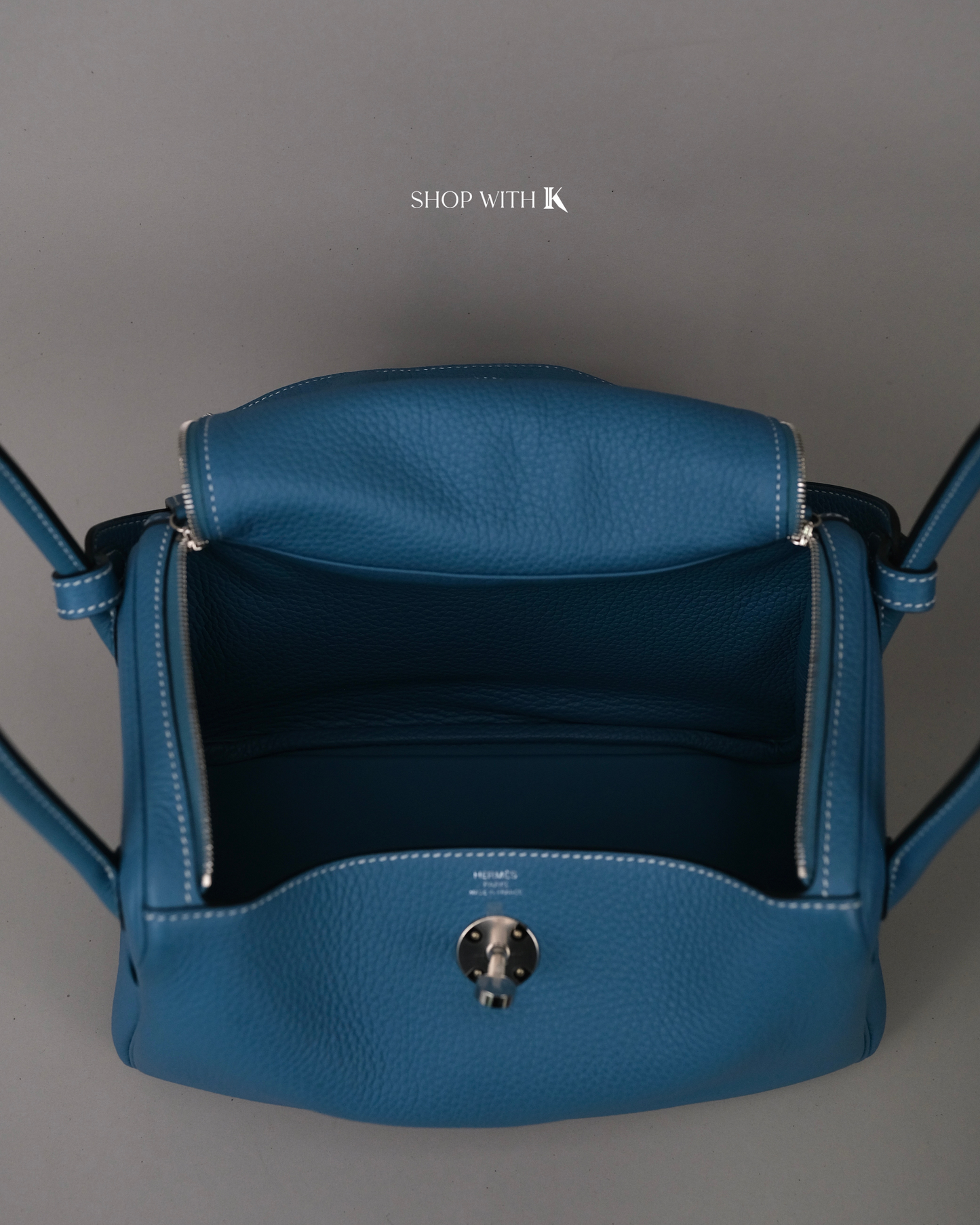 Hermes Lindy 26 Bleu Jeans PHW