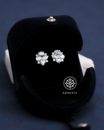 Cluster Multishape Earrings w/ GIA