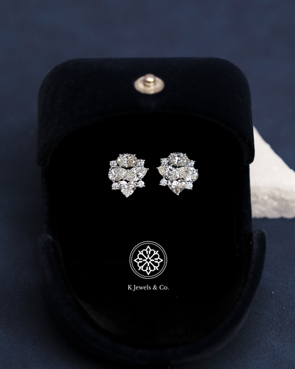 Cluster Multishape Earrings w/ GIA