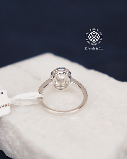 .80ct Oval Cut Diamond Ring w/ GIA