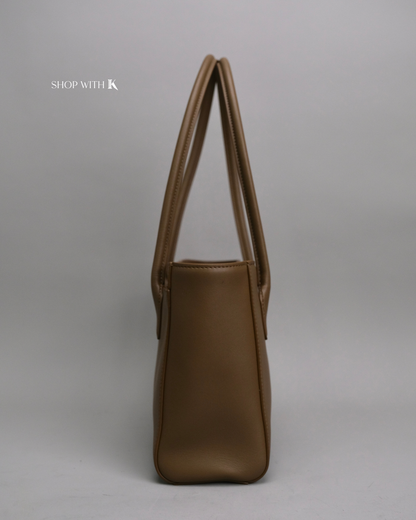 Chanel Cerf Tote Small Dark Brown GHW