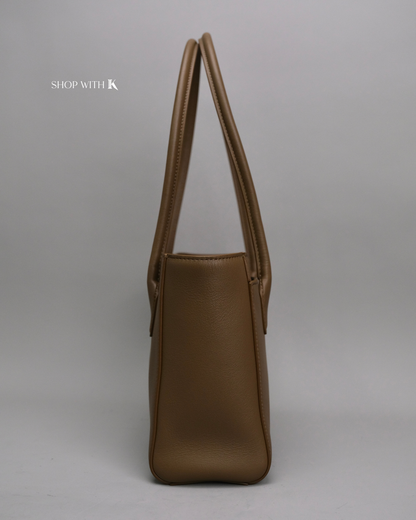 Chanel Cerf Tote Small Dark Brown GHW