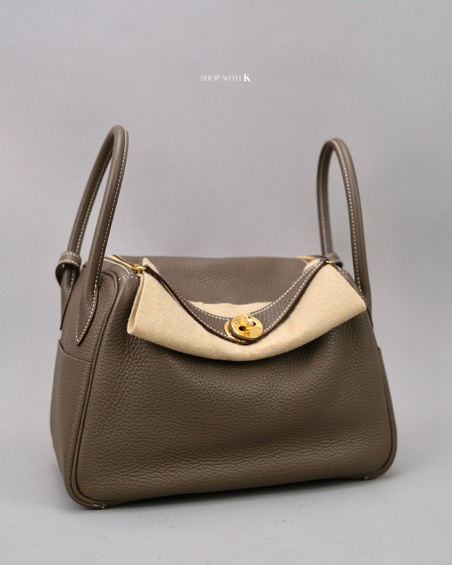 Hermes Lindy 26 Etoupe GHW