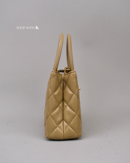 Chanel Mini Kelly Dark Beige GHW
