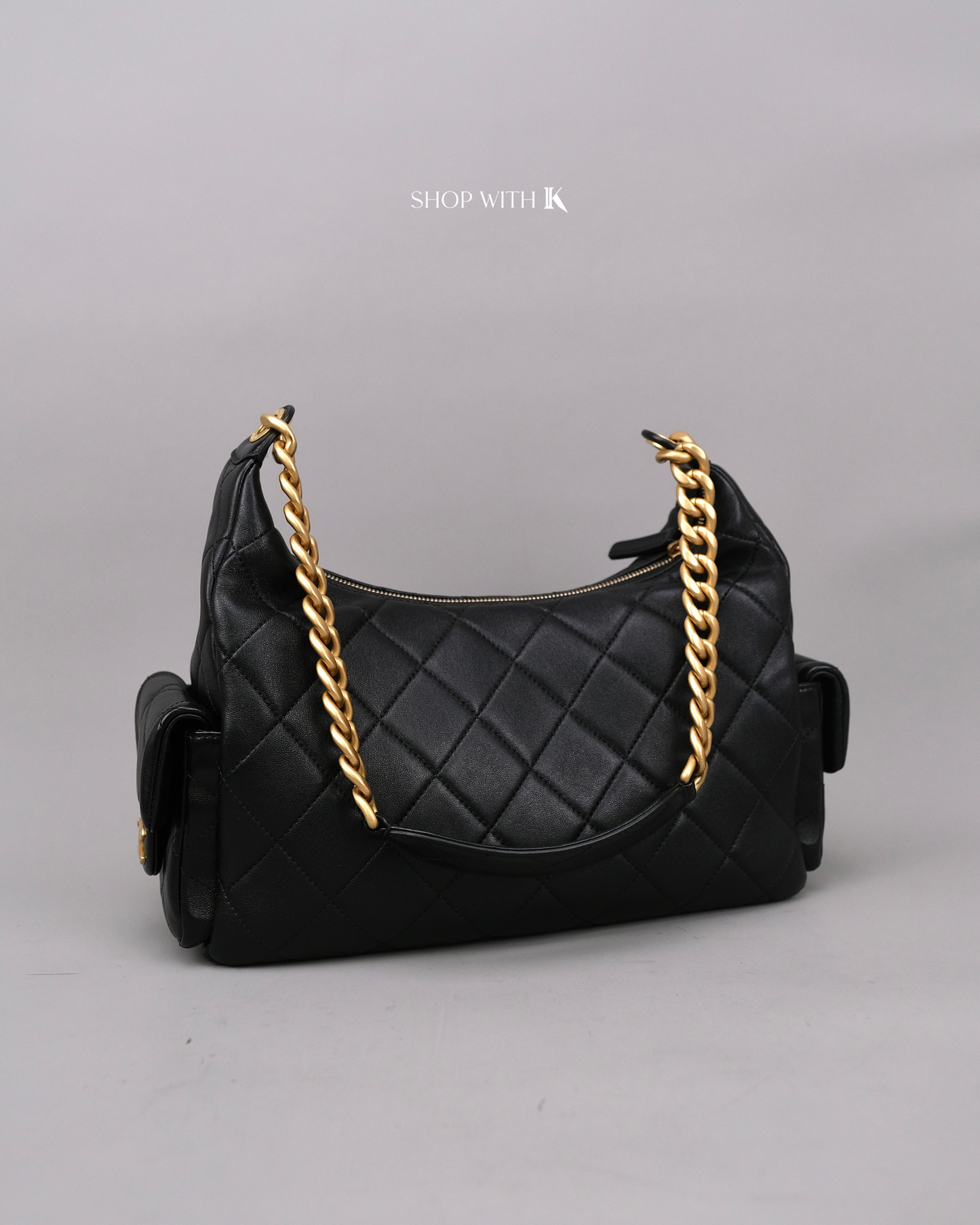 Chanel Medium Hobo Black GHW