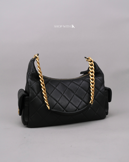 Chanel Medium Hobo Black GHW