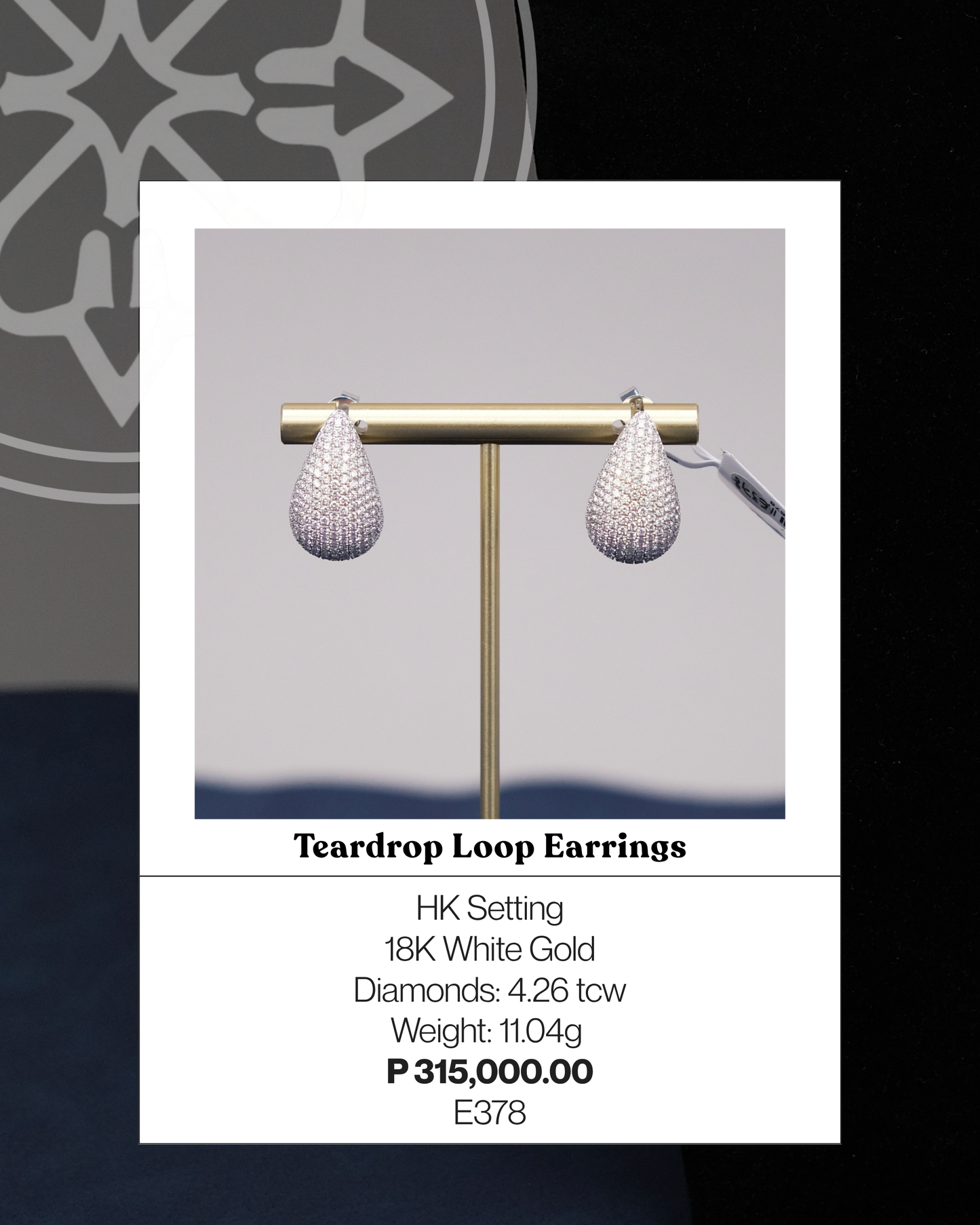 Teardrop Loop Earrings