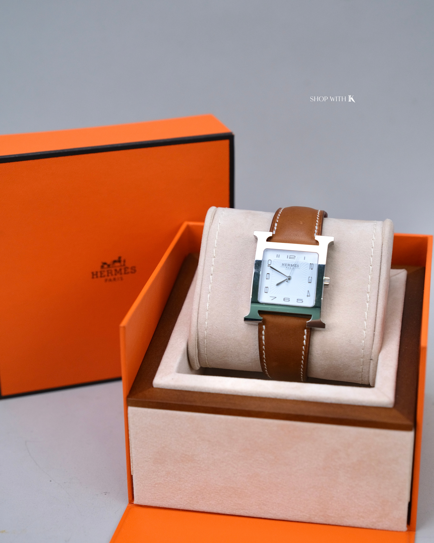 Hermes Heure H Watch Brown