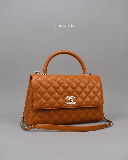 Chanel Coco Handle Medium Caramel