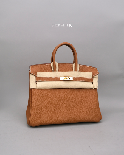 Hermed Birkin 25 Gold GHW